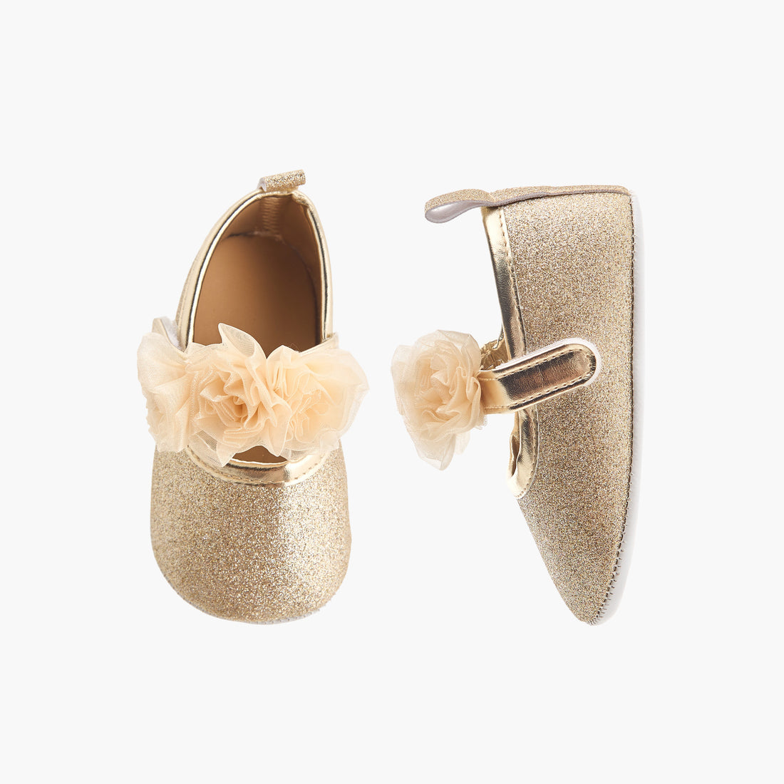 Juniors Shoes with Headband, Floral Embellished