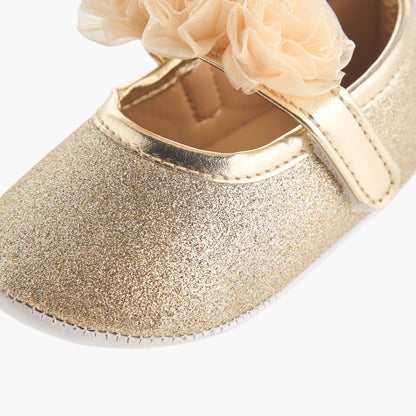 Juniors Shoes with Headband, Floral Embellished