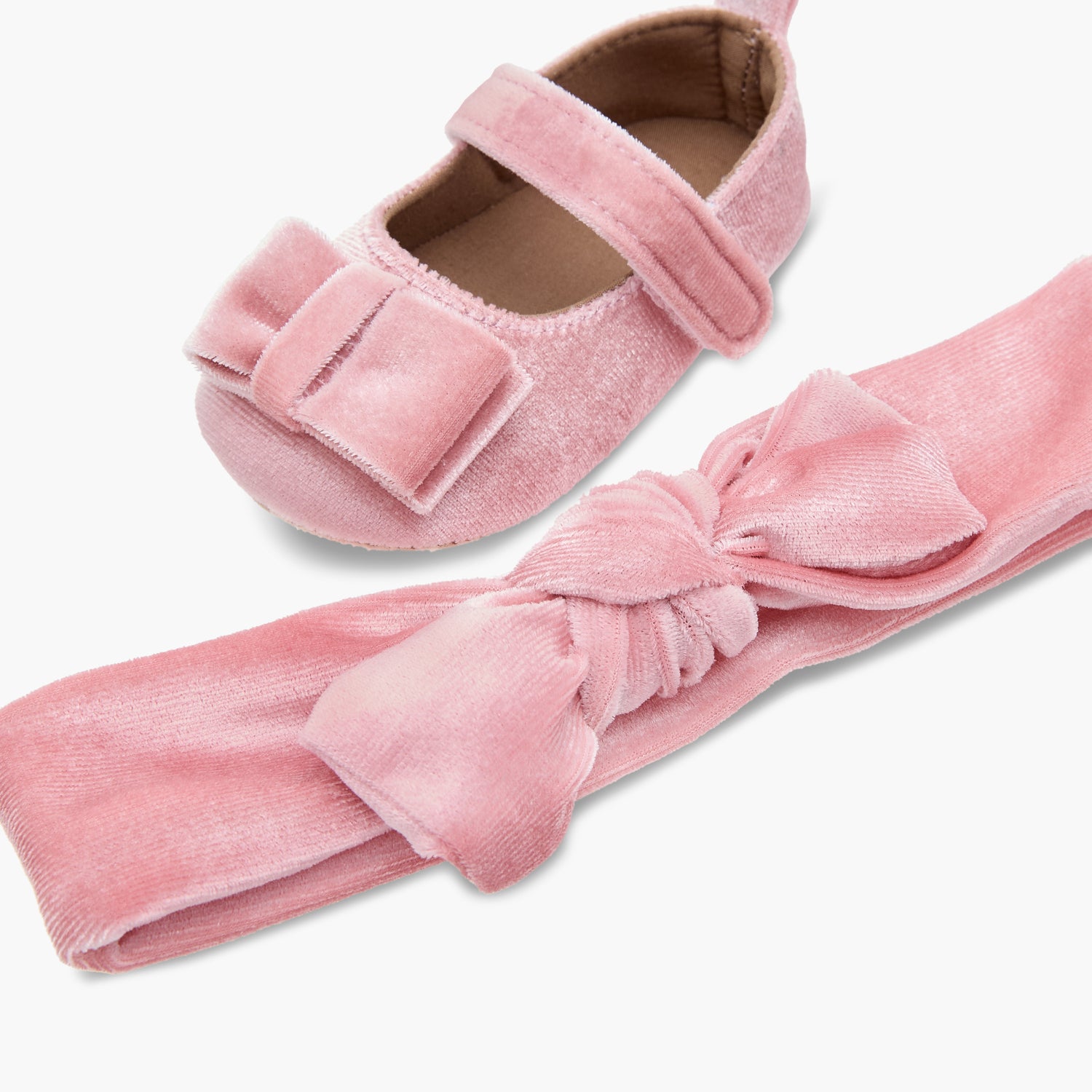 Juniors Bow Detail Booties and Headband Set