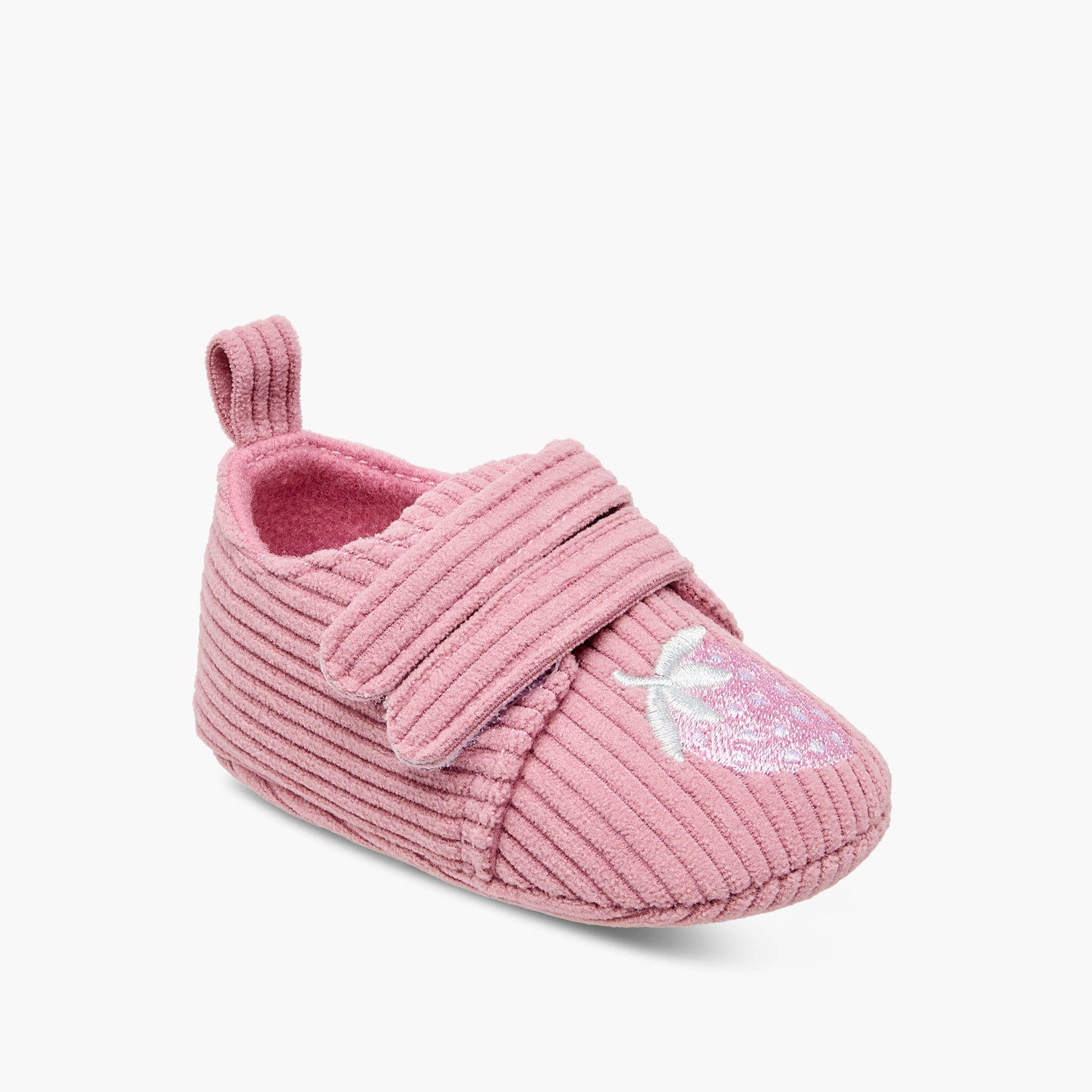 Juniors Booties with Strawberry Embroidery