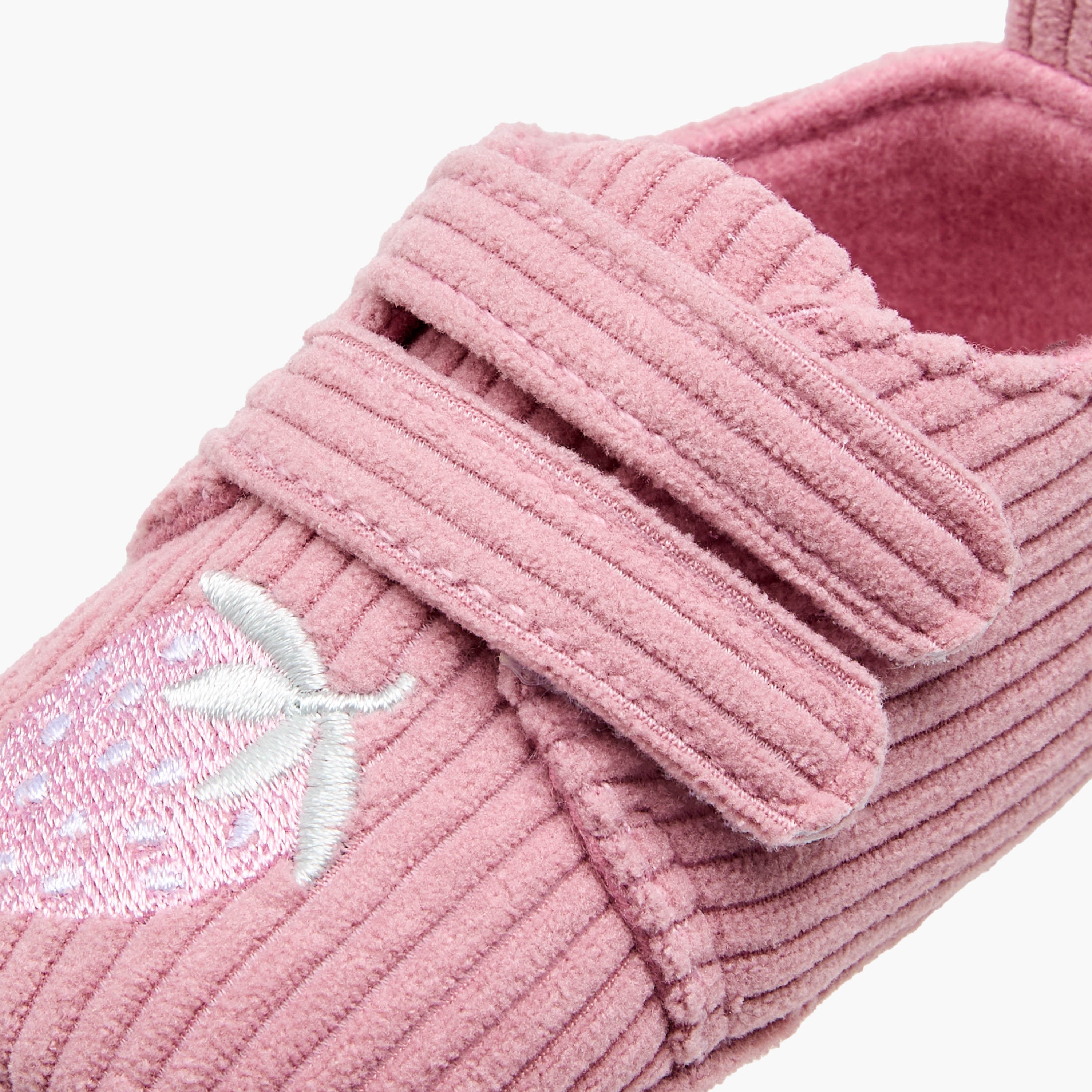 Juniors Booties with Strawberry Embroidery