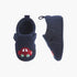 Juniors Booties with Hook and Loop Closure, Car Embroidery - Blue / 0-6 mths
