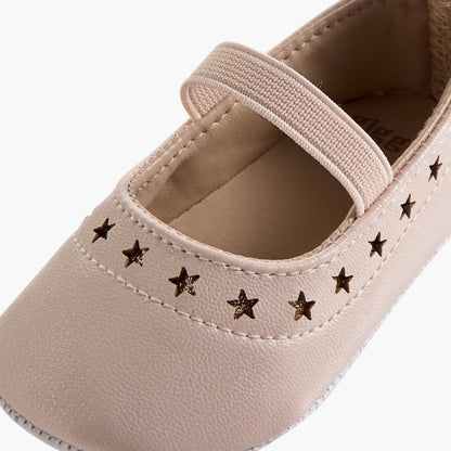 Giggles Booties with Elasticated Strap, Star Cutout Detail