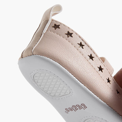 Giggles Booties with Elasticated Strap, Star Cutout Detail