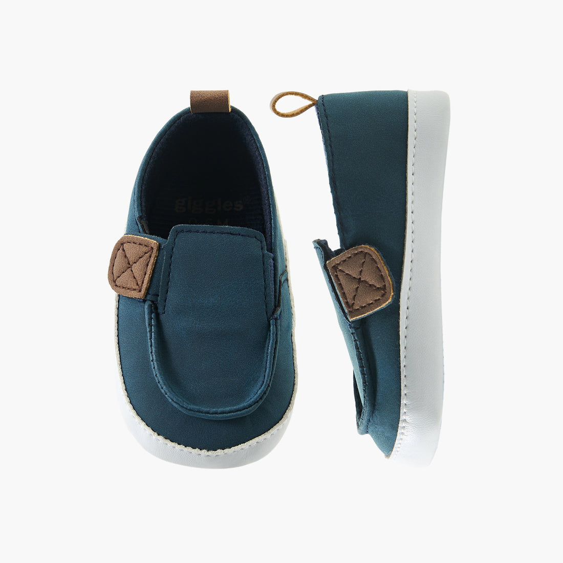 Giggles Booties with Pull Tab - Blue / 12-18 mths
