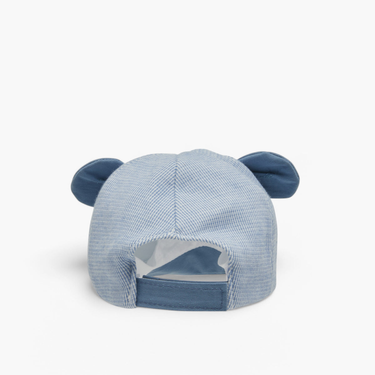 Juniors Bear Applique Cap with Hook and Loop Strap Closure