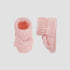 Juniors Girls Booties with Crochet and Bow Detail - Cotton - Pink / Newborn