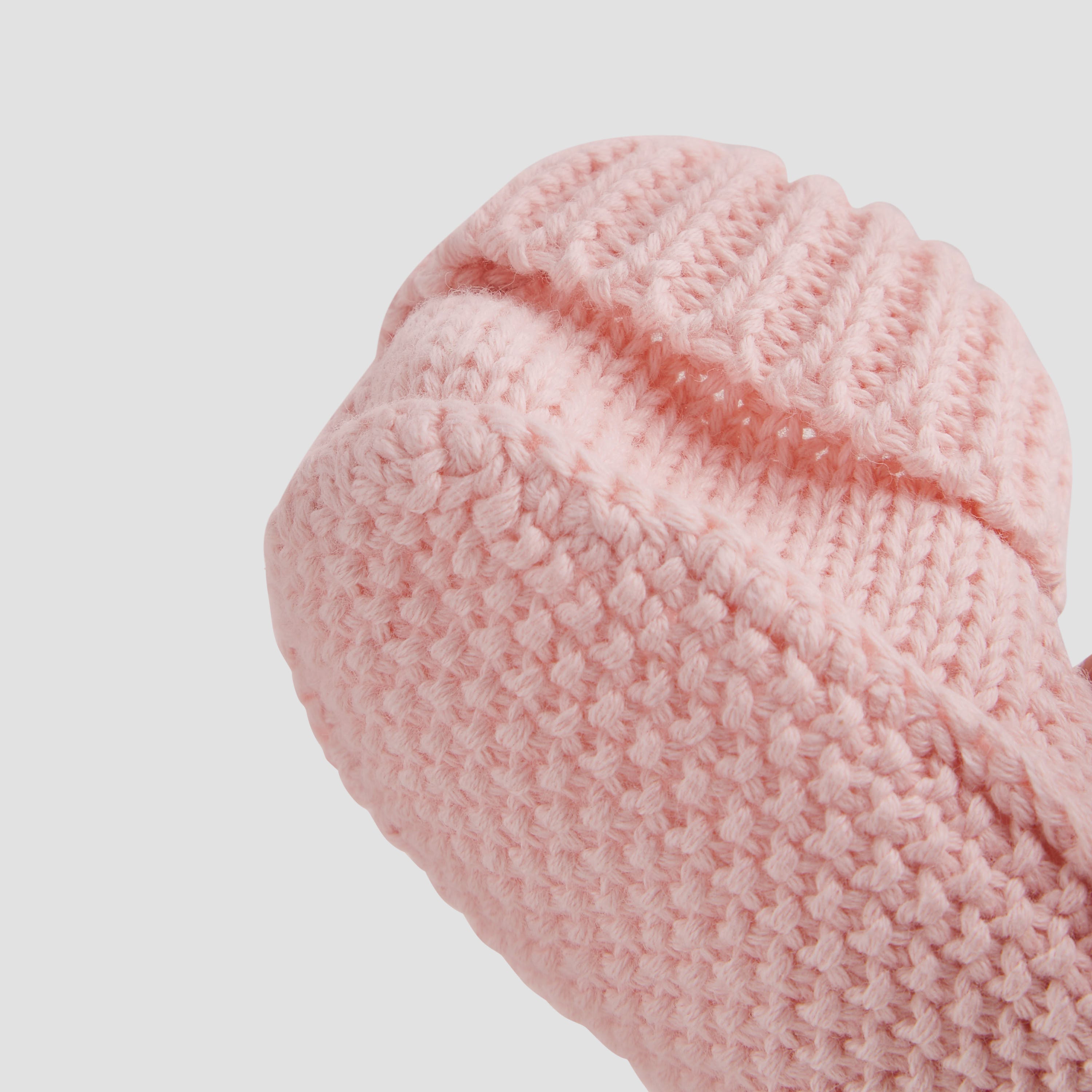 Juniors Girls Booties with Crochet and Bow Detail - Cotton