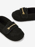 Black Snaffle Baby Shoes (0-24mths) - Up To 3 Months (50 - 62cm)
