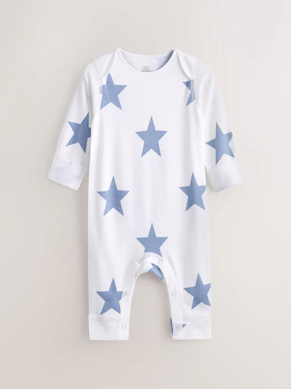 Blue Star Baby Kind To Skin Sleepsuits 2 Pack (0-2yrs)