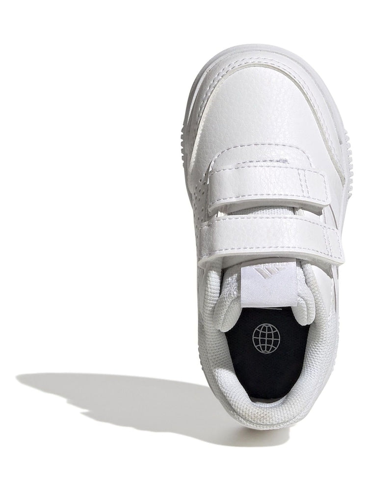 adidas White Tensaur Hook and Loop Infant Trainers - Size EU 20 (UK 4)