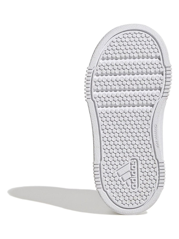 adidas White Tensaur Hook and Loop Infant Trainers - Size EU 20 (UK 4)