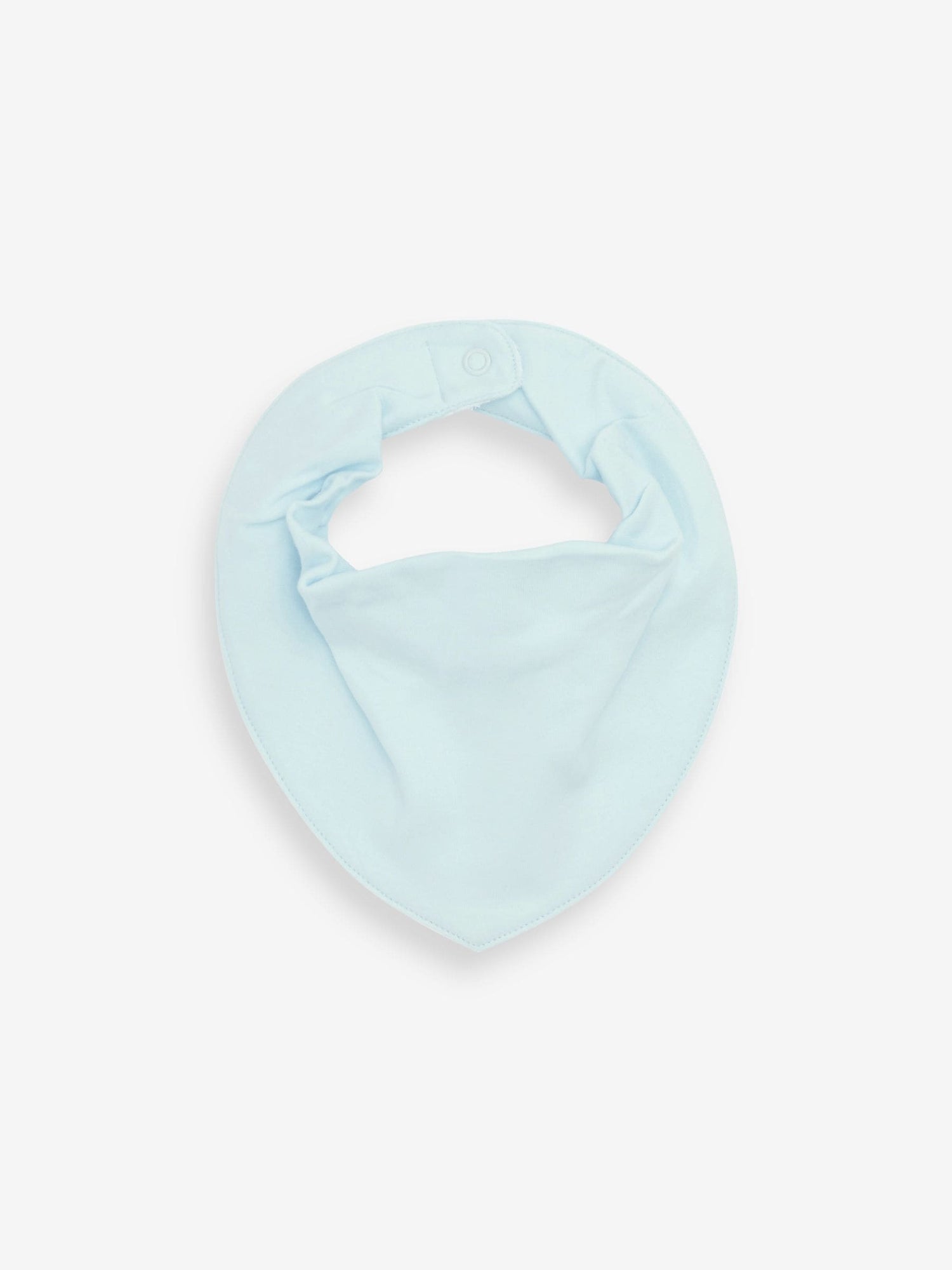 Blue 5 Pack Dribble Baby 100% Cotton Bibs - Size One