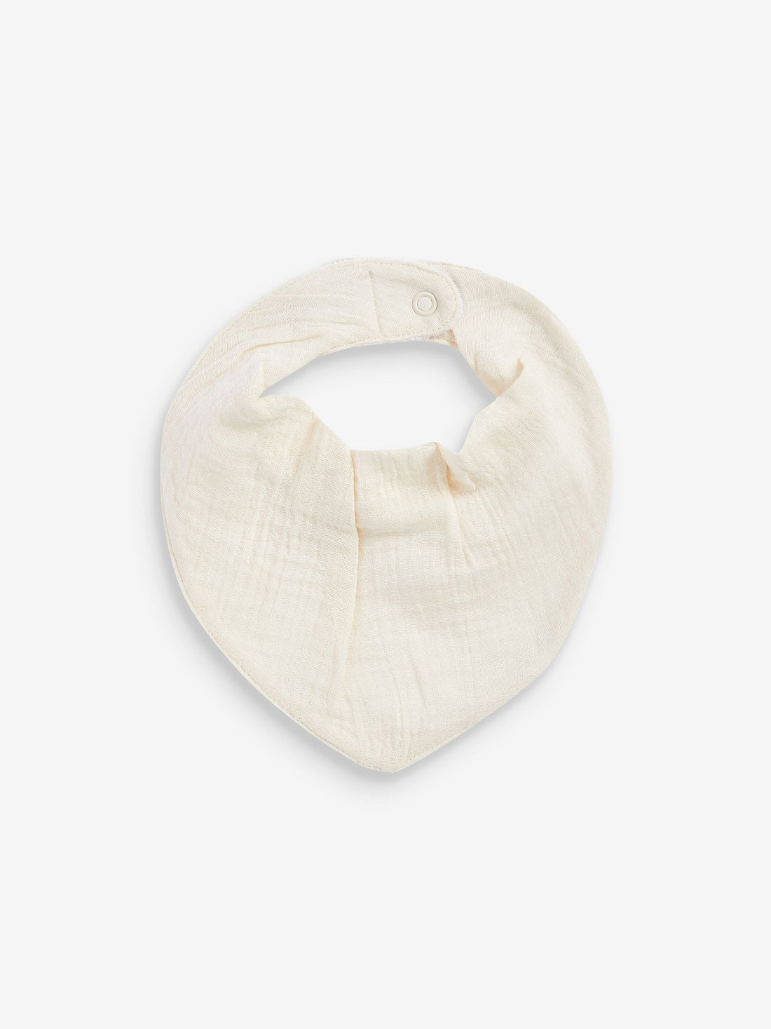 Cream Muslin Baby Dribble Bibs 3 Pack - Size One