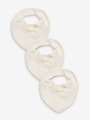 Cream Muslin Baby Dribble Bibs 3 Pack - Size One
