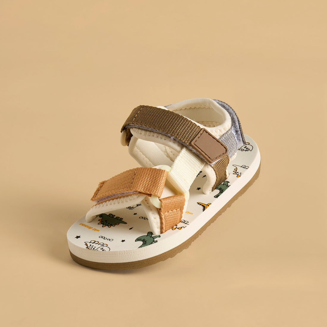 Dinosaur Print Floaters with Hook and Loop Closure