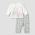 Disney Cotton Round Neck Long Sleeves Pyjama Set with Marie Print