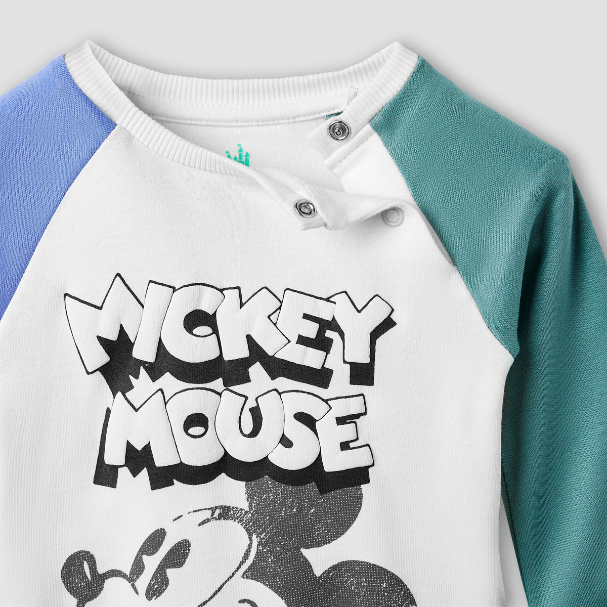 Disney Mickey Mouse Print T-shirt and Pyjama Set