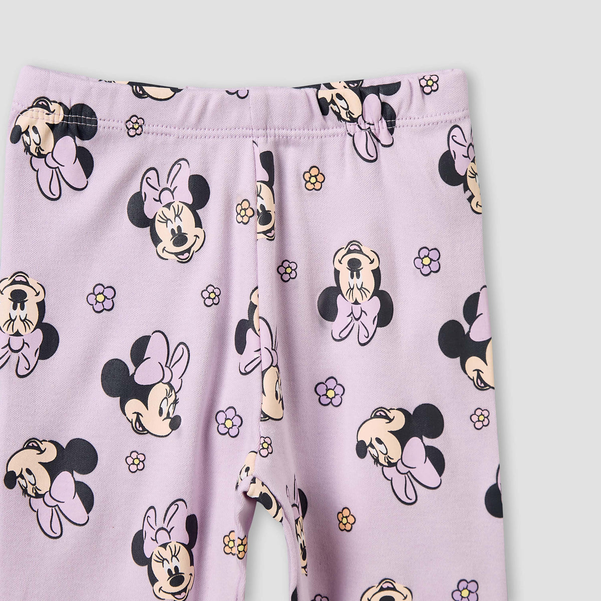 Disney Cotton Round Neck Long Sleeves Pyjama Set with Minnie Mouse Print