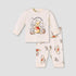 Disney Cotton Round Neck Long Sleeves Pyjama Set with Winnie The Pooh Print