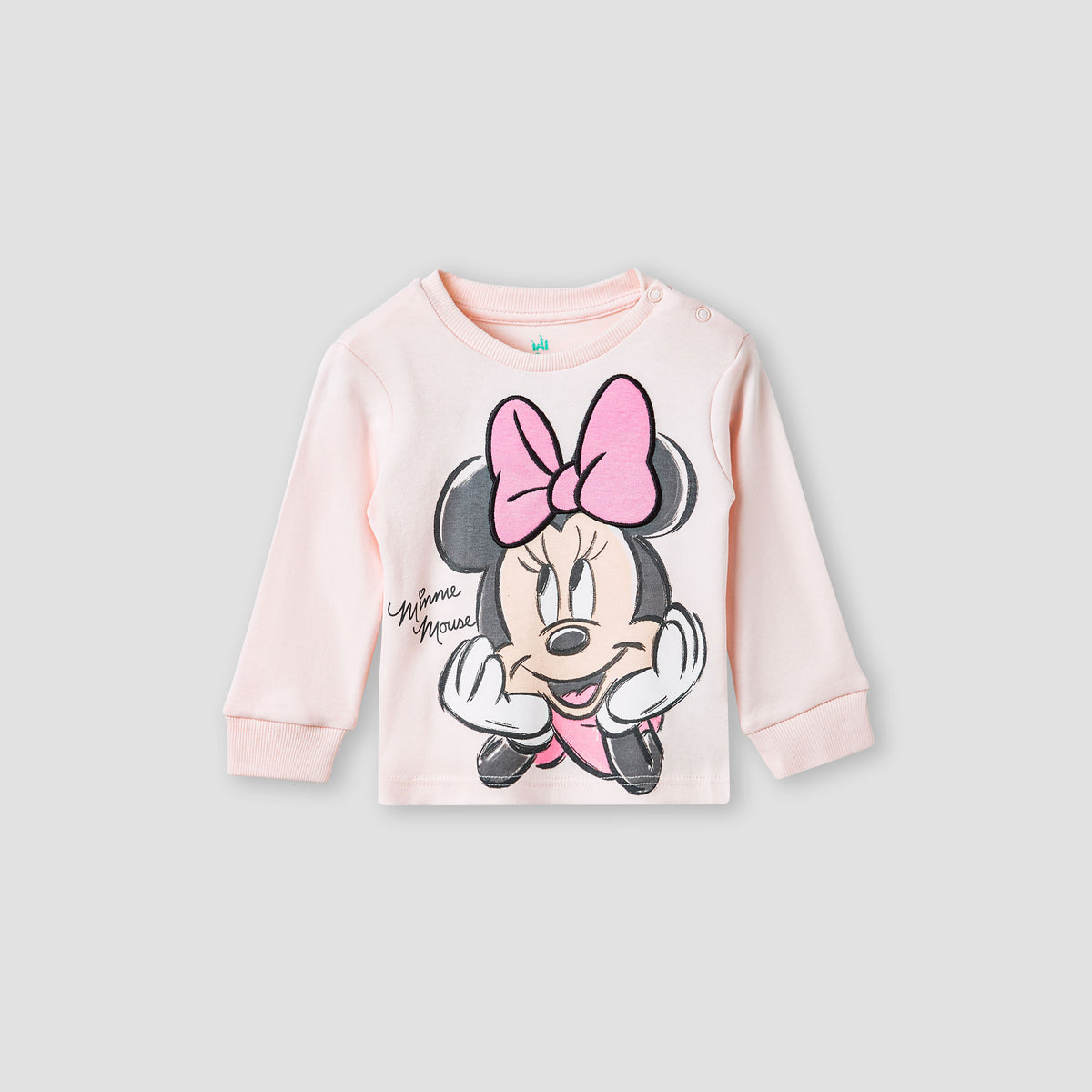 Disney Minnie Mouse Print T-shirt and Pyjama Set
