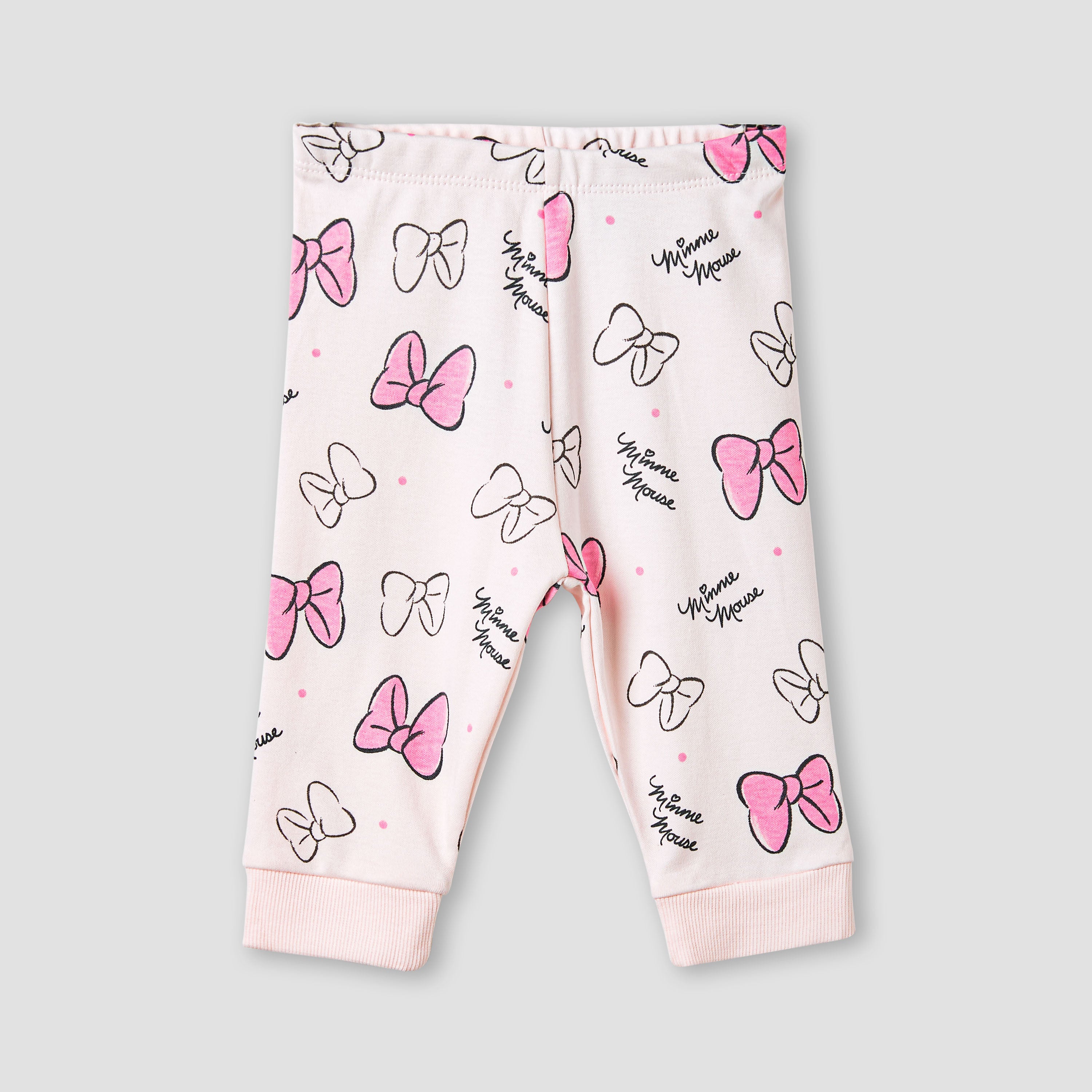 Disney Minnie Mouse Print T-shirt and Pyjama Set