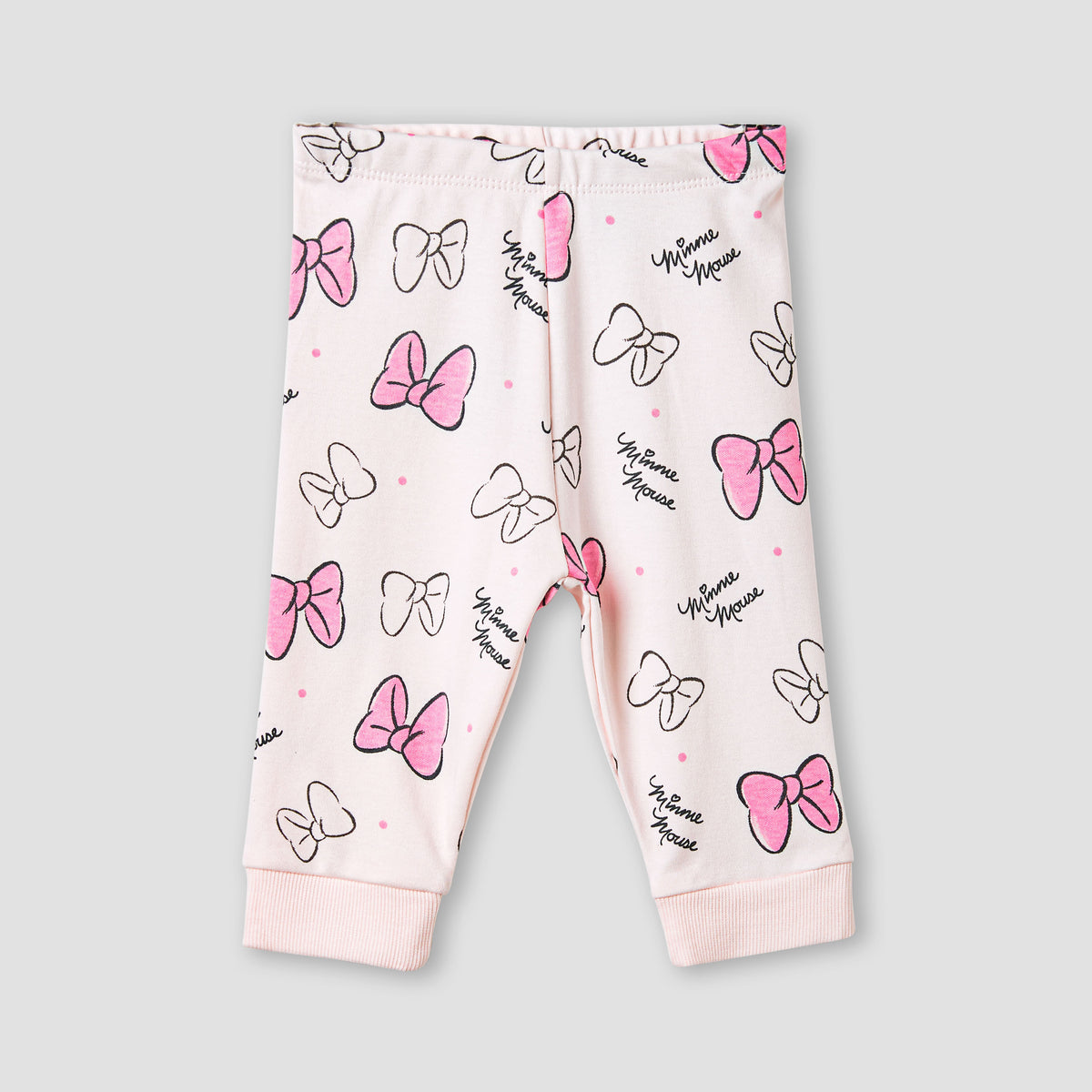 Disney Minnie Mouse Print T-shirt and Pyjama Set