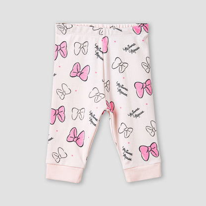 Disney Minnie Mouse Print T-shirt and Pyjama Set