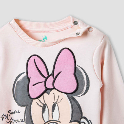 Disney Minnie Mouse Print T-shirt and Pyjama Set