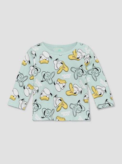 Disney Cotton Crew Neck Long Sleeves Pyjama Set with Donald Duck Print-baby-boys-clothing-nightwear-pyjamasets-image-3