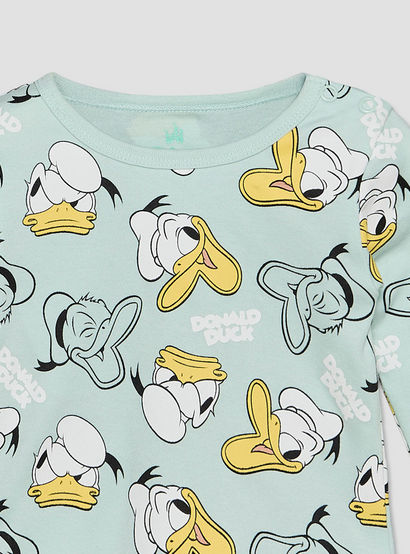 Disney Cotton Crew Neck Long Sleeves Pyjama Set with Donald Duck Print-baby-boys-clothing-nightwear-pyjamasets-image-5