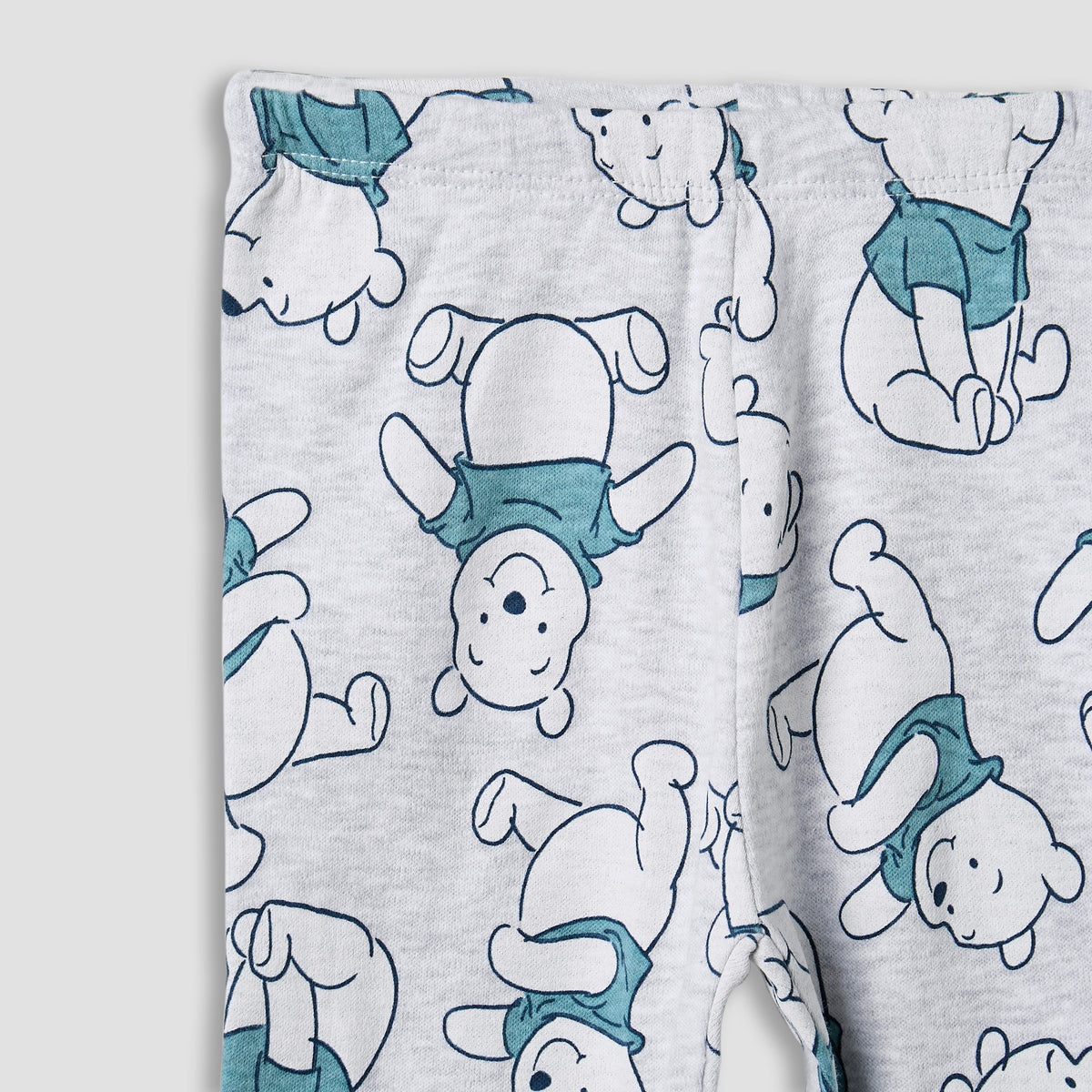 Disney Pyjama Set with Winnie The Pooh Print - Cotton - Long Sleeves - Crew Neck