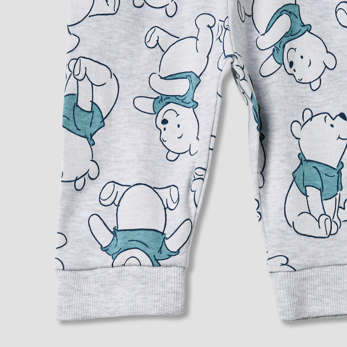Disney Pyjama Set with Winnie The Pooh Print - Cotton - Long Sleeves - Crew Neck