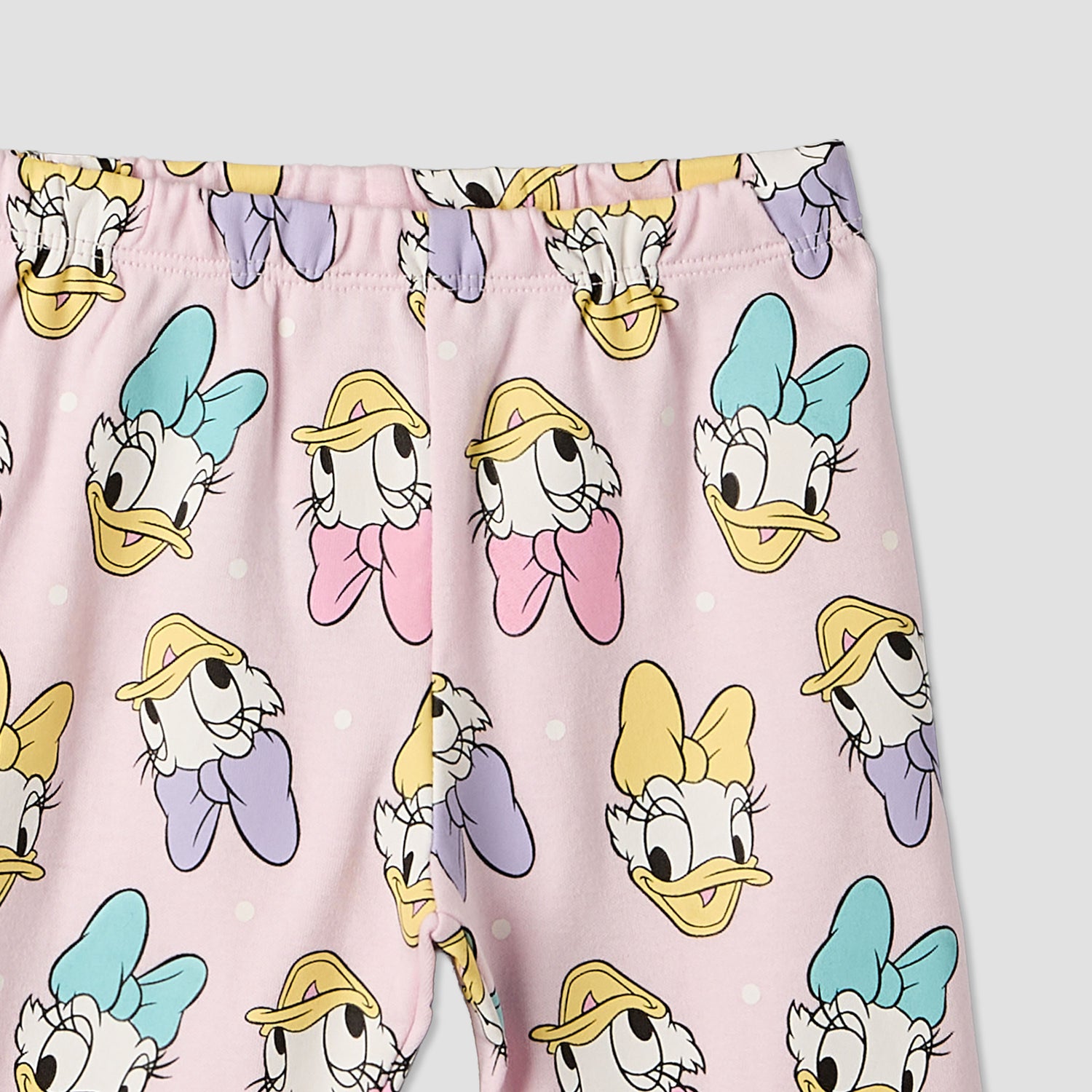 Disney Cotton Round Neck Long Sleeves Pyjama Set with Daisy Duck Print