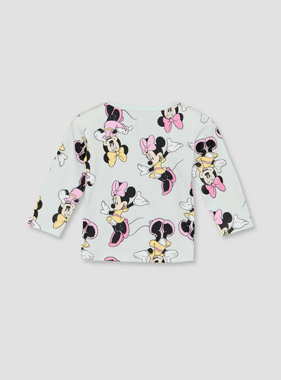 Disney Cotton Crew Neck Long Sleeves Pyjama Set with Minnie Mouse Print-baby-girls-clothing-nightwear-pyjamasets-image-4