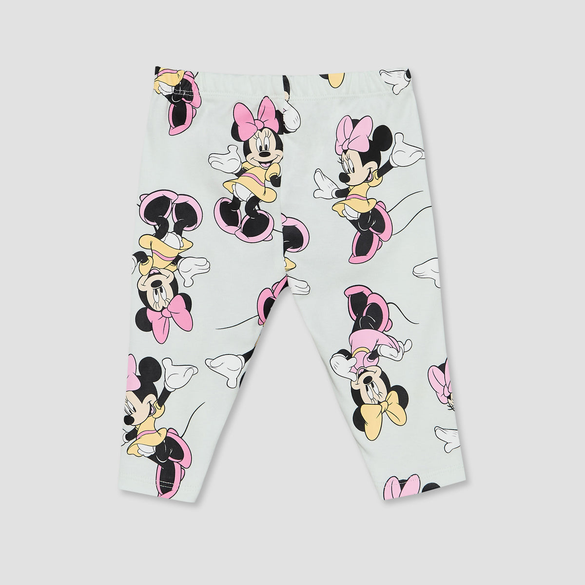 Disney Cotton Crew Neck Long Sleeves Pyjama Set with Minnie Mouse Print