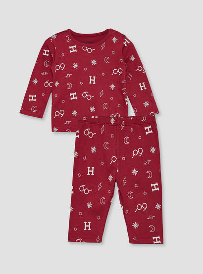 Warner Bros Cotton Round Neck Long Sleeves Pyjama Set with Harry Potter Print-baby-boys-clothing-nightwear-pyjamasets-image-2