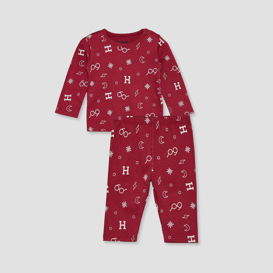 Warner Bros Cotton Round Neck Long Sleeves Pyjama Set with Harry Potter Print