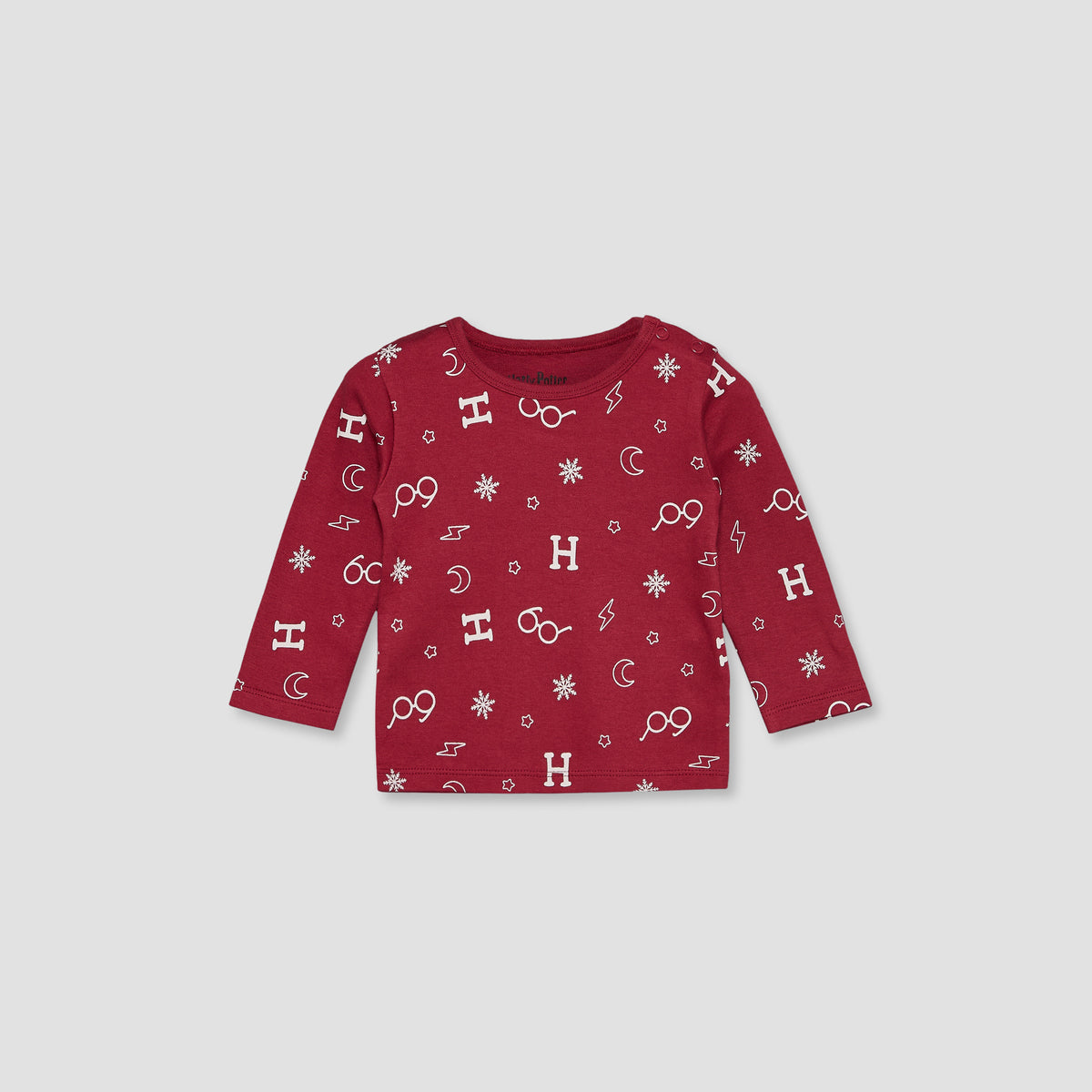 Warner Bros Cotton Round Neck Long Sleeves Pyjama Set with Harry Potter Print
