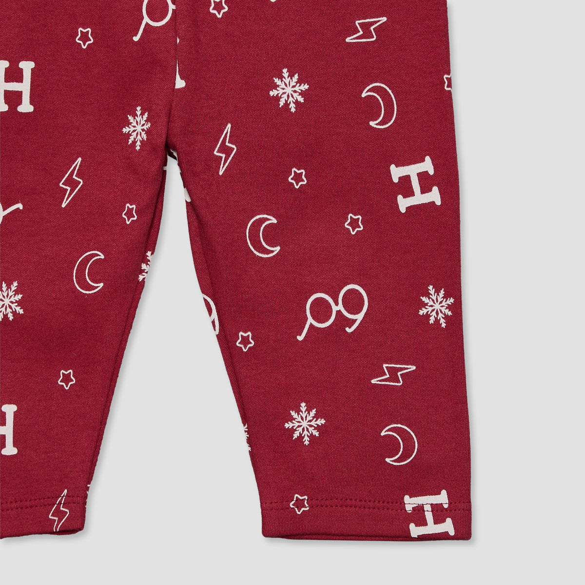 Warner Bros Cotton Round Neck Long Sleeves Pyjama Set with Harry Potter Print