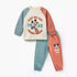 Disney Cotton Crew Neck Long Sleeves Pyjama Set with Mickey Mouse Print