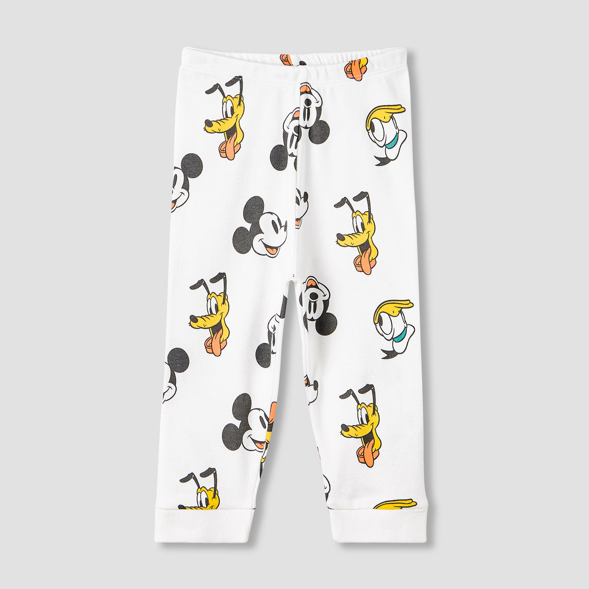 Disney Pyjama Set with Mickey Mouse and Friends Print - Cotton - Long Sleeves - Round Neck