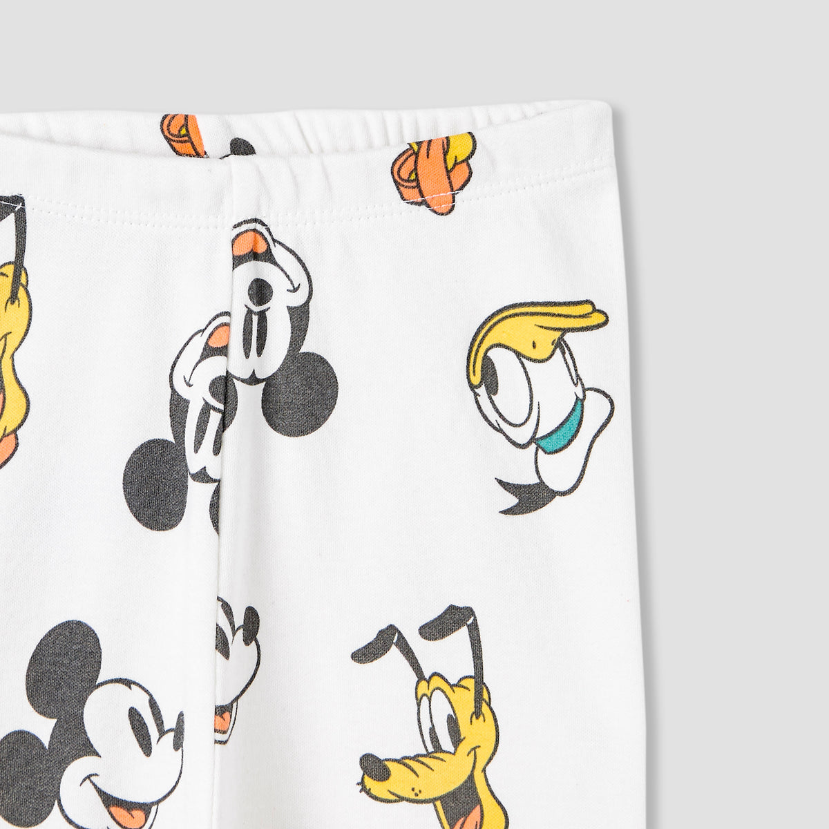 Disney Pyjama Set with Mickey Mouse and Friends Print - Cotton - Long Sleeves - Round Neck