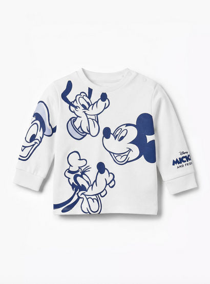 Disney Cotton Long Sleeves Pyjama Set with Mickey Mouse and Friends Print-baby-boys-clothing-nightwear-pyjamasets-image-3