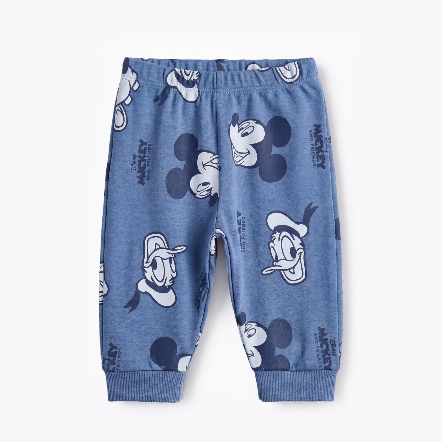 Disney Cotton Long Sleeves Pyjama Set with Mickey Mouse and Friends Print