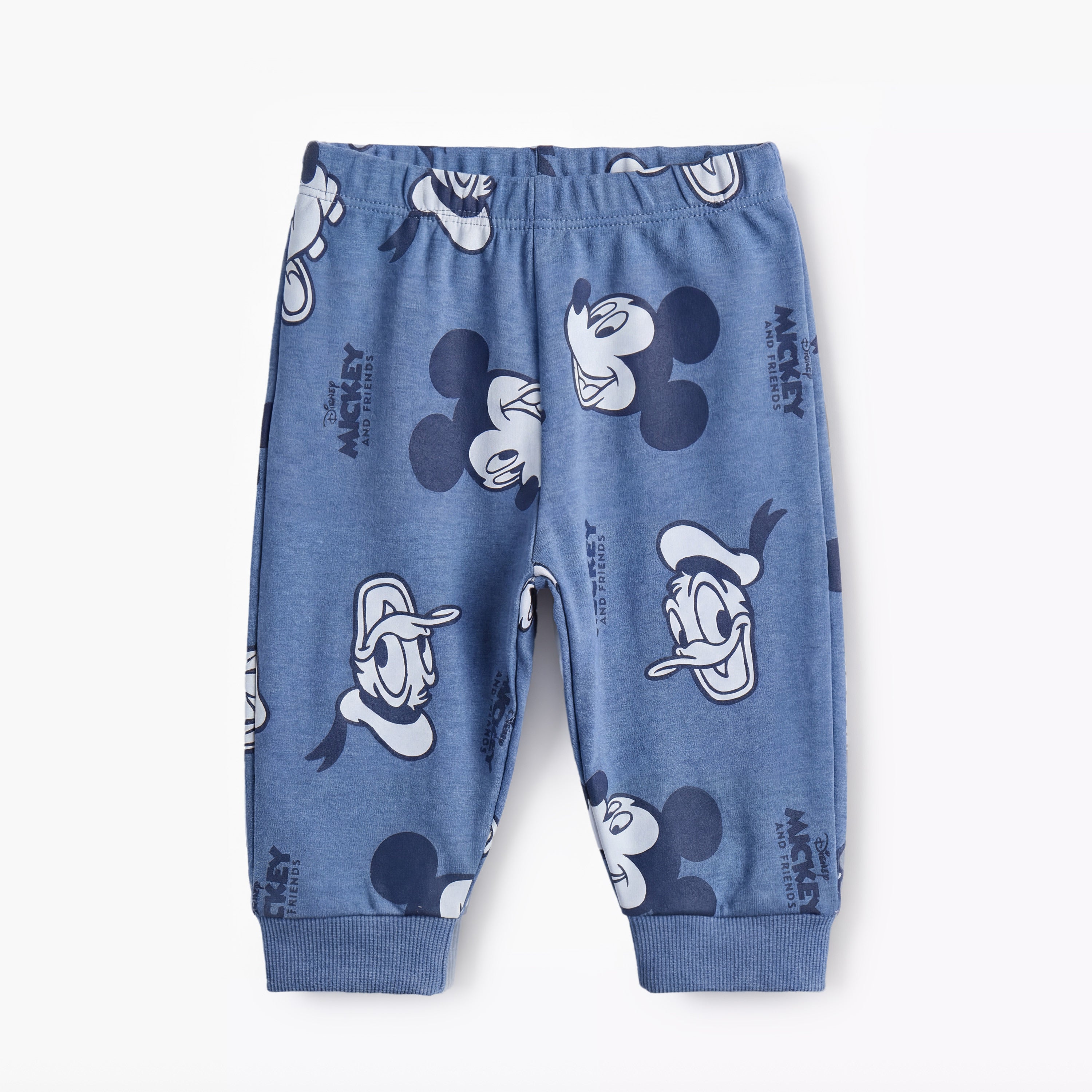 Disney Cotton Long Sleeves Pyjama Set with Mickey Mouse and Friends Print