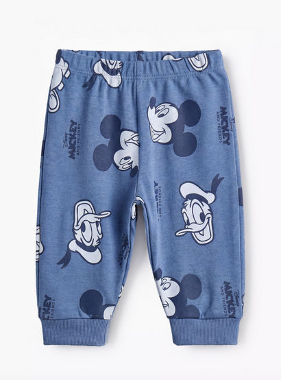 Disney Cotton Long Sleeves Pyjama Set with Mickey Mouse and Friends Print-baby-boys-clothing-nightwear-pyjamasets-image-4