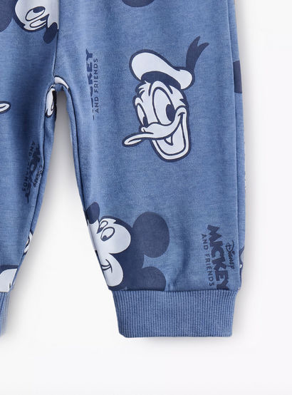 Disney Cotton Long Sleeves Pyjama Set with Mickey Mouse and Friends Print-baby-boys-clothing-nightwear-pyjamasets-image-8