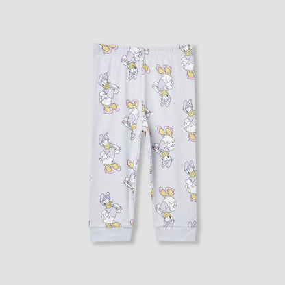 Disney Pyjama Set with Daisy Duck Print - Cotton - Long Sleeves - Crew Neck