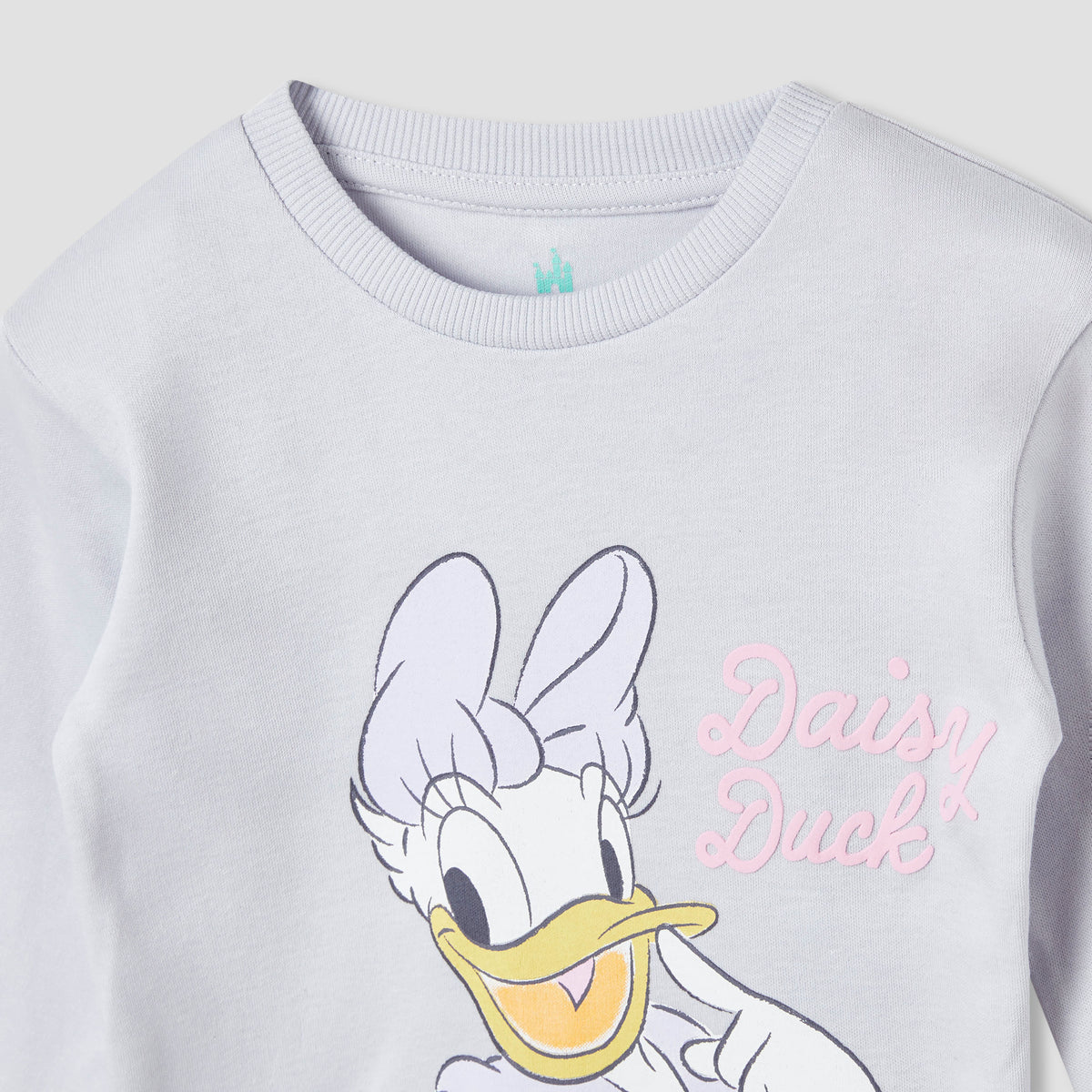 Disney Pyjama Set with Daisy Duck Print - Cotton - Long Sleeves - Crew Neck